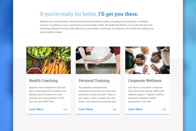 Fitness and Trainer Website Services