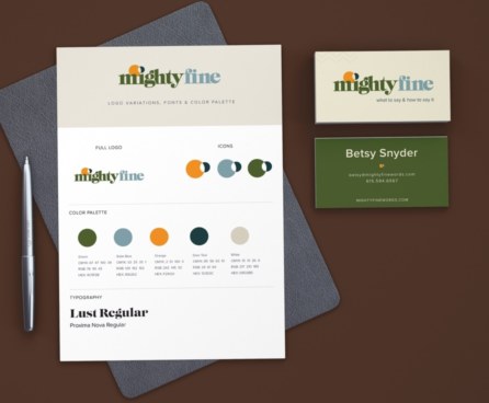 Branding and Identity for Mighty Fine