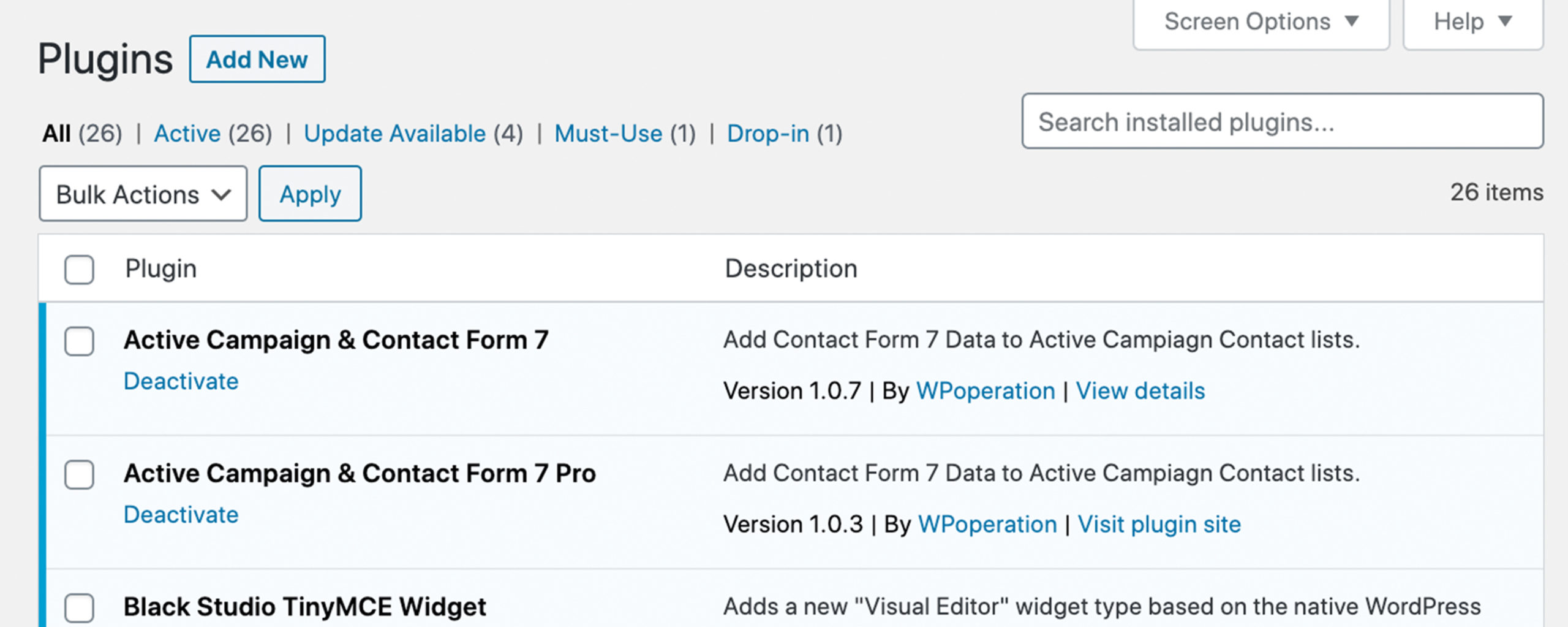 Wordpress Plugins