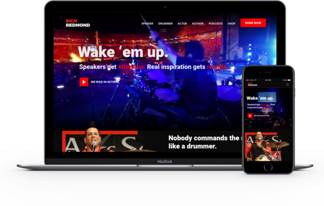 Rich Redmond Website Example of Design